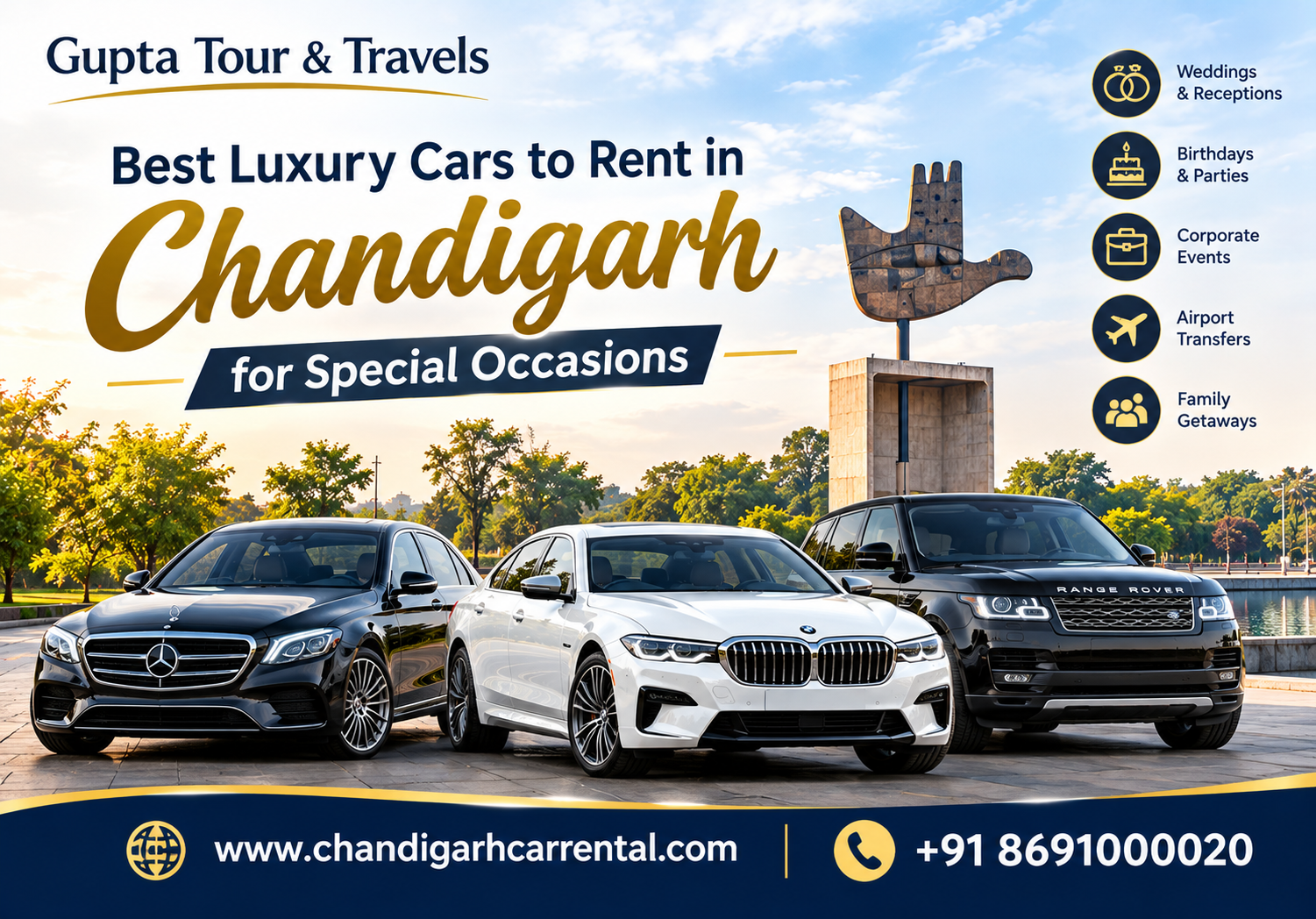 Best Luxury Cars to Rent in Chandigarh for Special Occasions